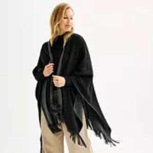 Women's Sonoma Goods For Life® Reversible Fringed Ruana